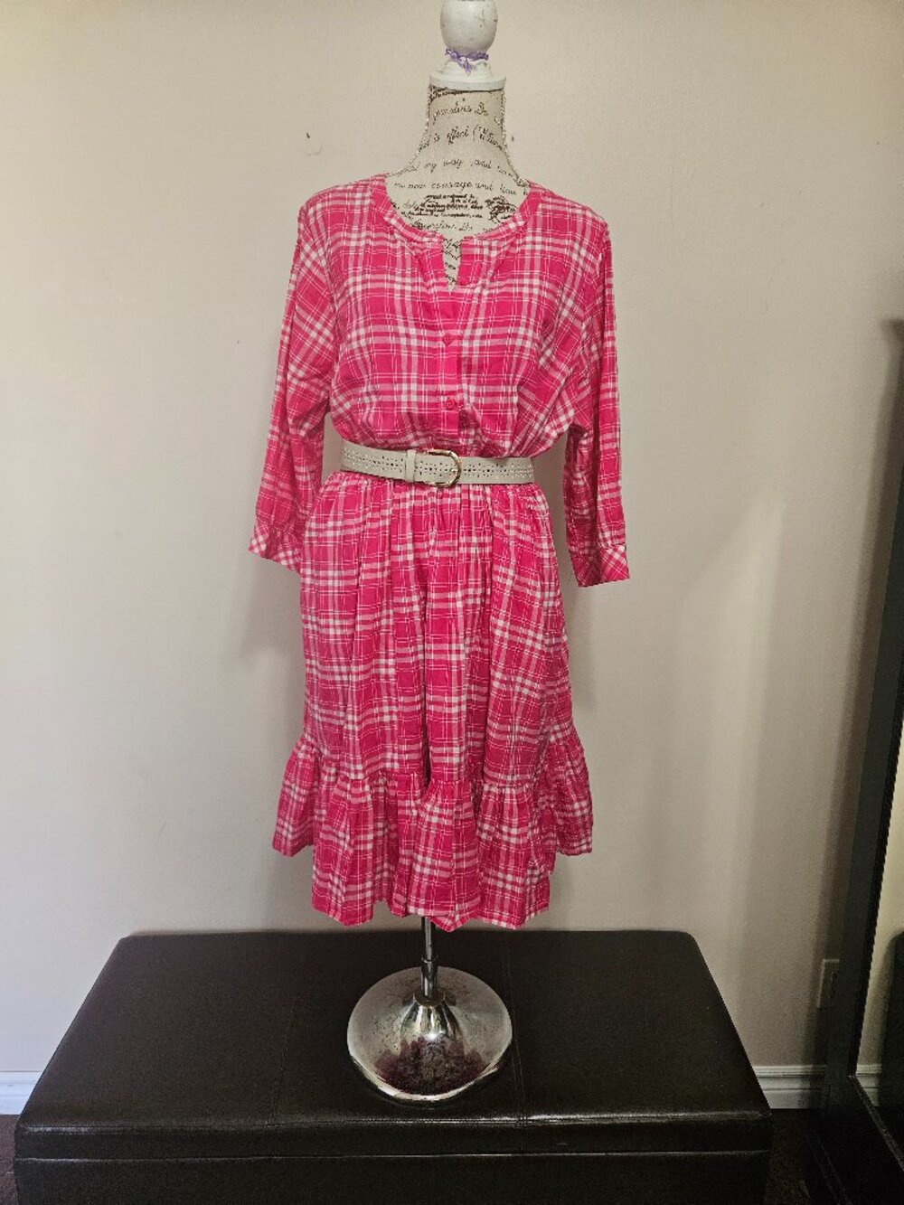 Gingham Tiered Dress